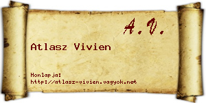 Atlasz Vivien névjegykártya